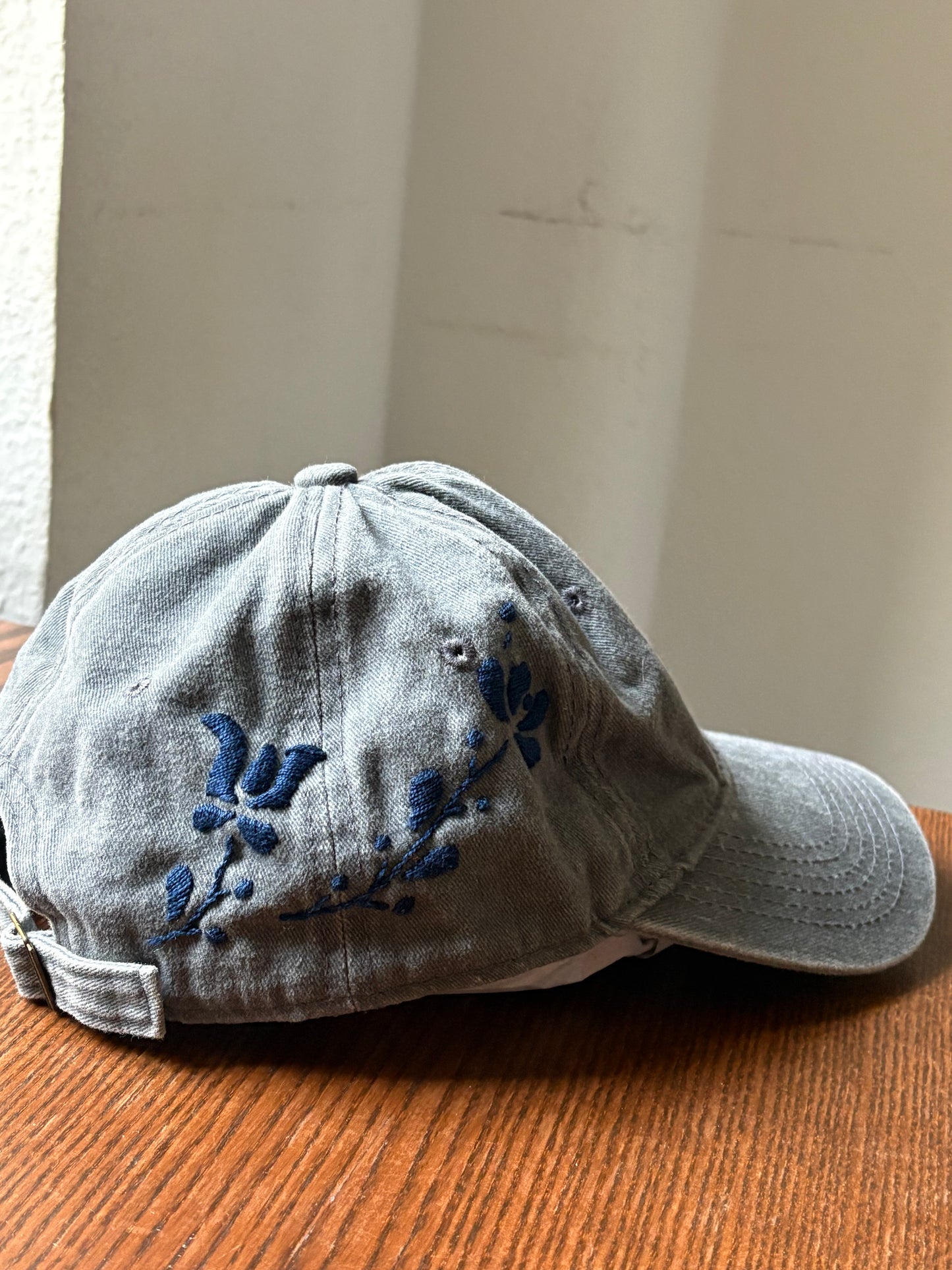 Grey with Blue Hat