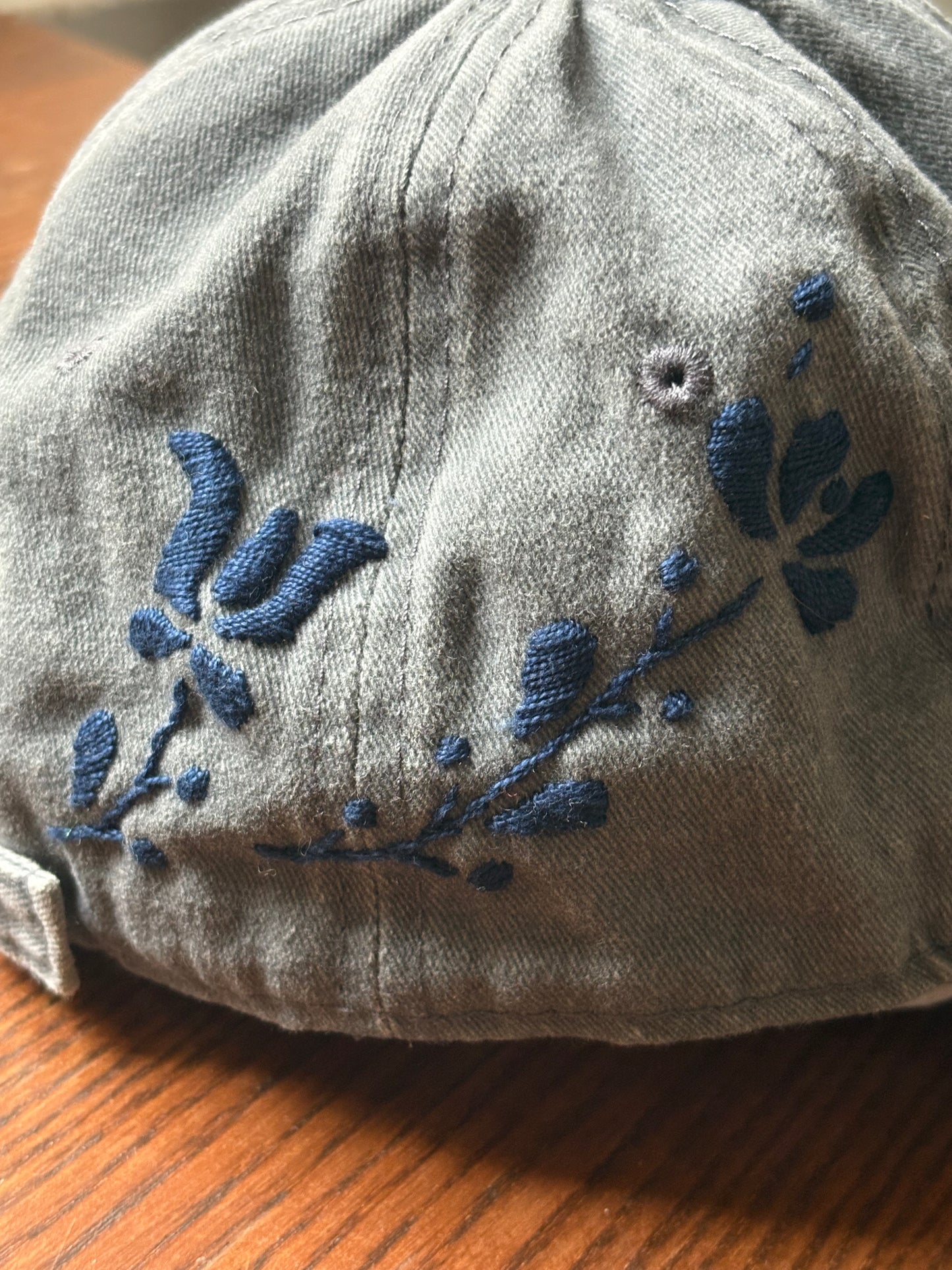 Grey with Blue Hat