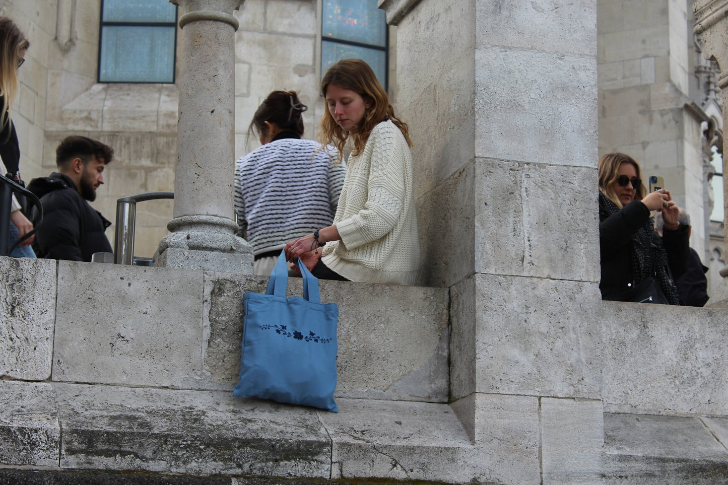 Light Blue Tote Bag